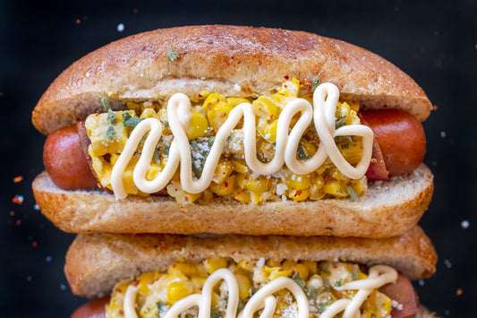 Recipe: "The Elote Dog" Mexican Street Corn Hot Dogs