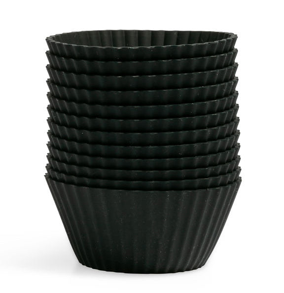 Silicone Baking Cups | Matte Black | Regular