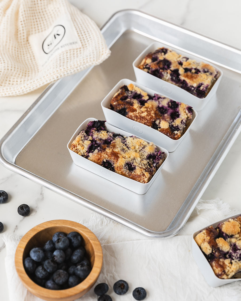 Silicone Baking Cups | Dusty Rose & Blue | Bento