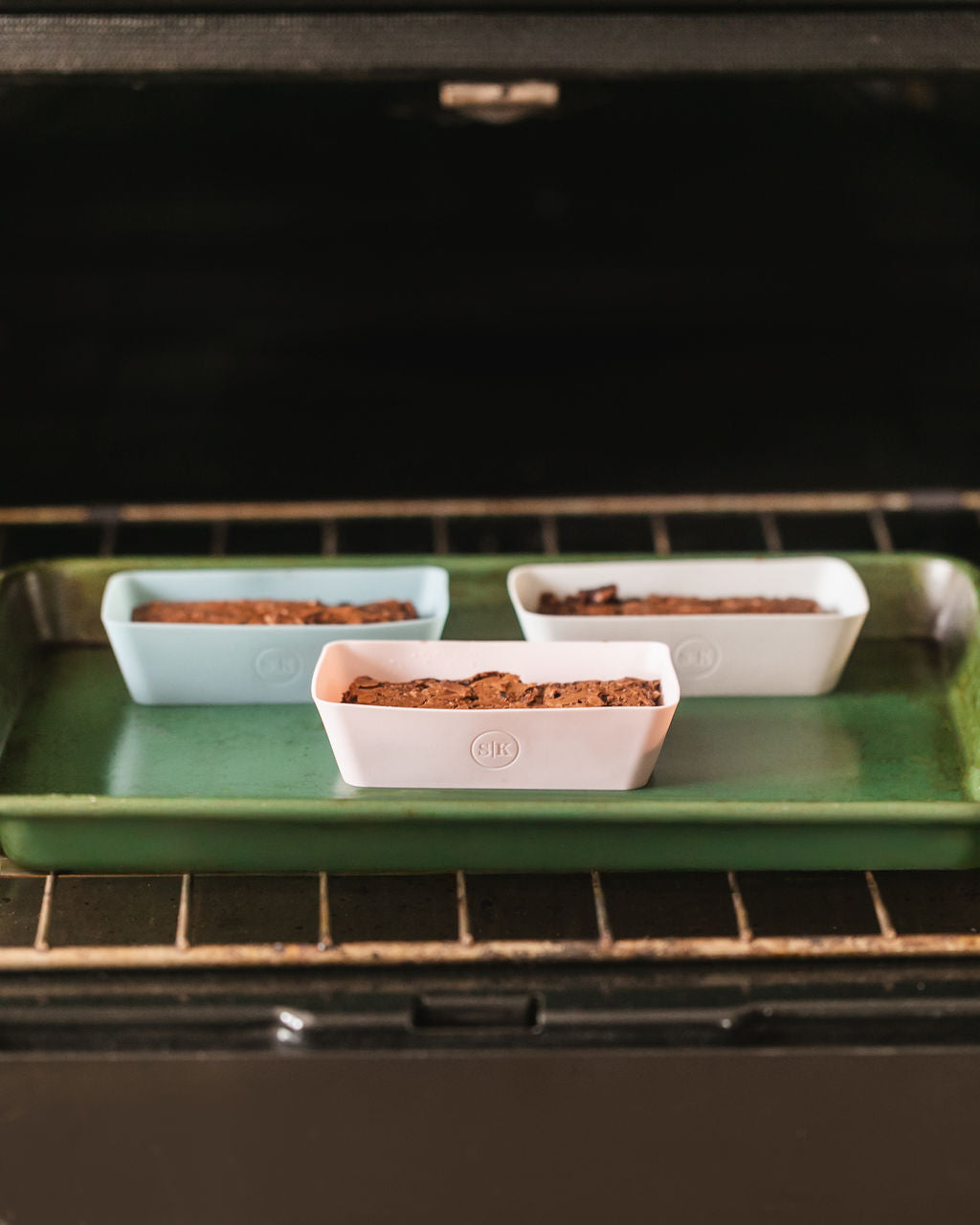 Silicone Baking Cups | Dusty Rose & Blue | Mini Loaf