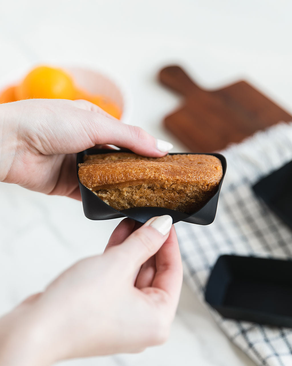 Silicone Baking Cups | Matte Black | Mini Loaf