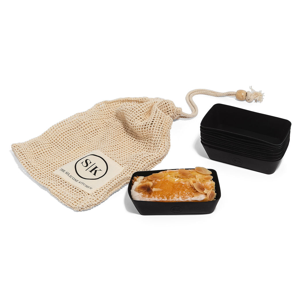Silicone Baking Cups | Matte Black | Mini Loaf