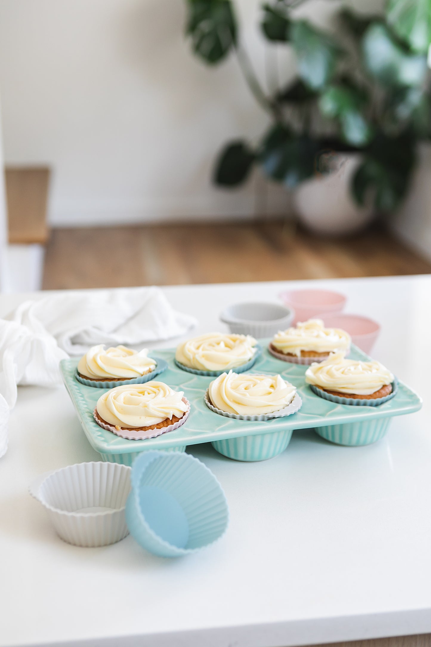 Silicone Baking Cups | Dusty Rose & Blue | Regular
