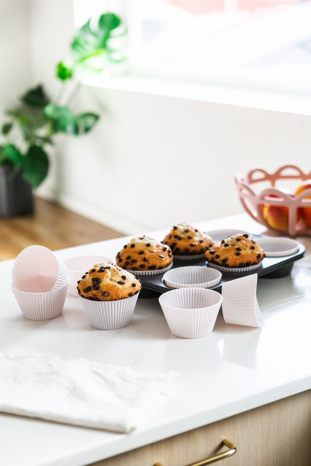 The Silicone Kitchen Reusable Mini Silicone Baking Cups - Designer White | Set of 24