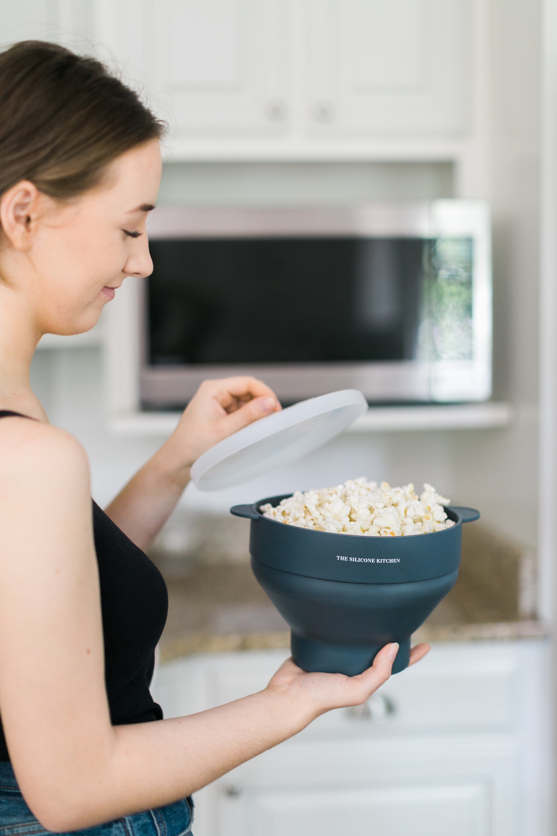  Popcorn Popper,Electric Kids DIY Popcorn Machine,Popcorn Maker,  Healthy Oil Free Popcorn Maker for Home: Home & Kitchen