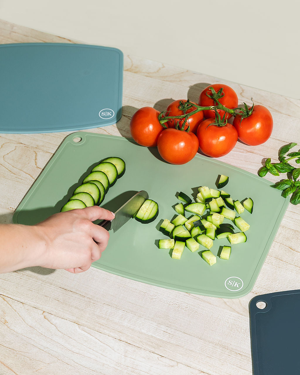 3-Piece Premium Silicone Cutting Board Set