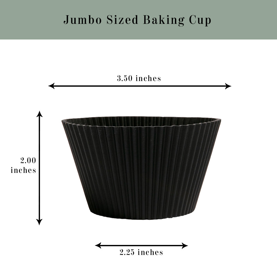 Silicone Baking Cups | Matte Black | Jumbo