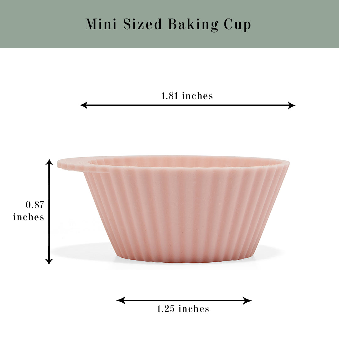 Silicone Baking Cups | Dusty Rose & Blue | Mini