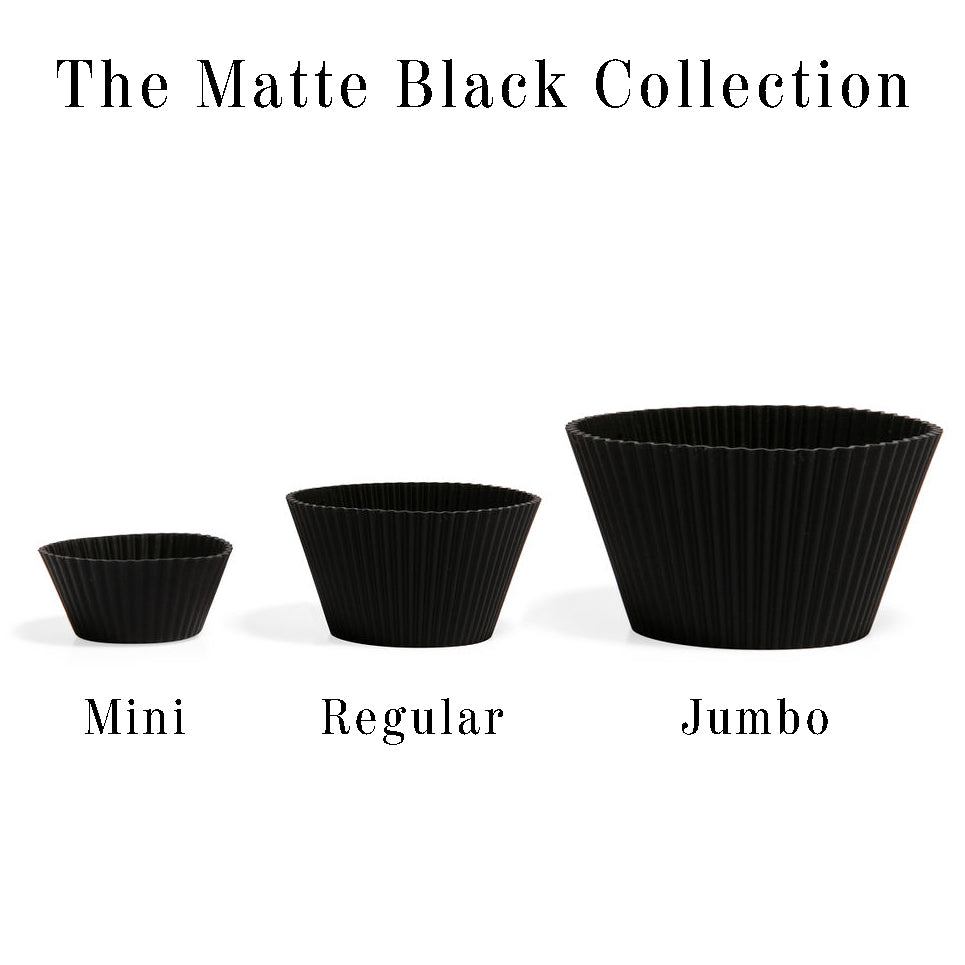 Silicone Baking Cups | Matte Black | Regular