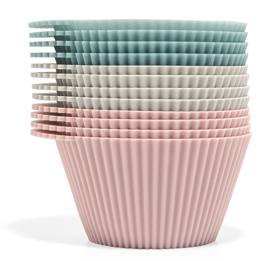 Silicone Baking Cups | Dusty Rose & Blue | Jumbo