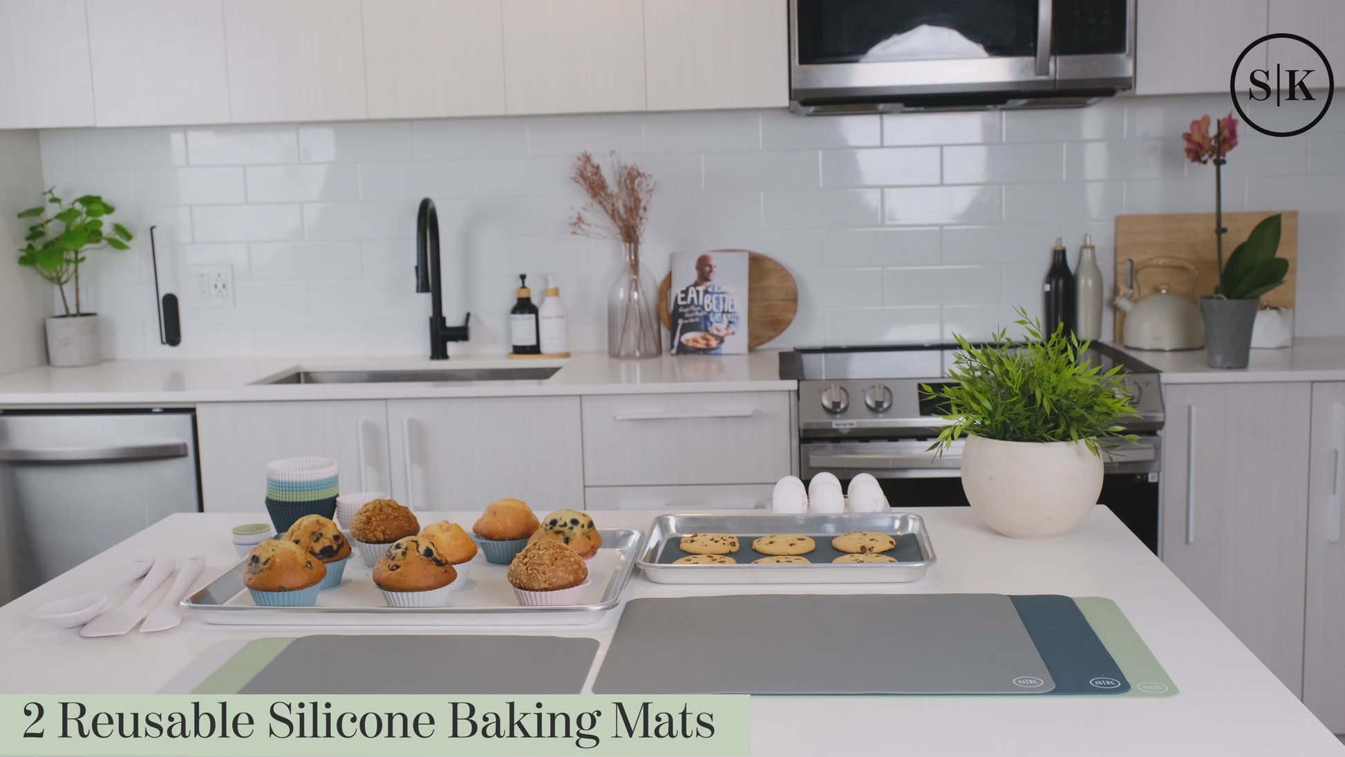 Silicone Baking Mats  Sage Green & Gray – The Silicone Kitchen